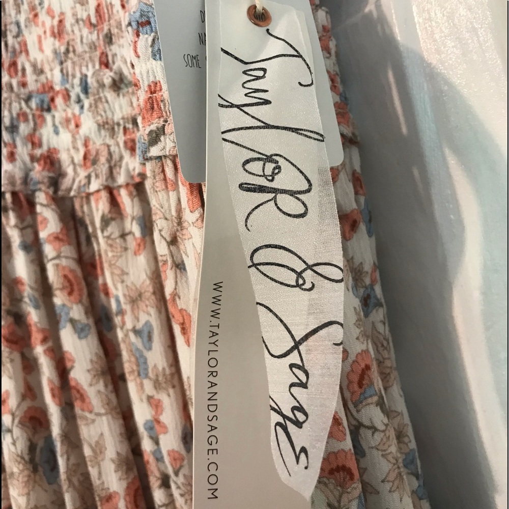 Taylor and Sage Floral high neck dress